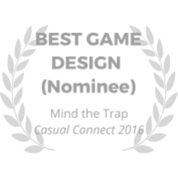 award-wreath_mind-the-trap_best-game-design_gray